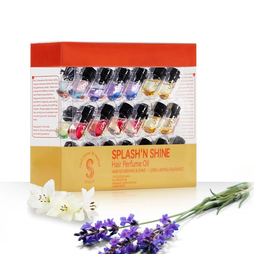 Sipresa Splash'n Shine Hair Perfume Oil Natural Plant-based Oils 36 pcs pack